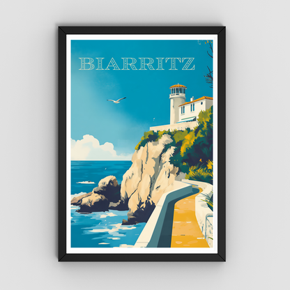 Affiche Biarritz